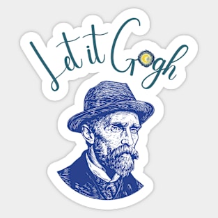 Let it Gogh Sticker